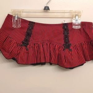 Lip Service Extra Mini Striped Skirt